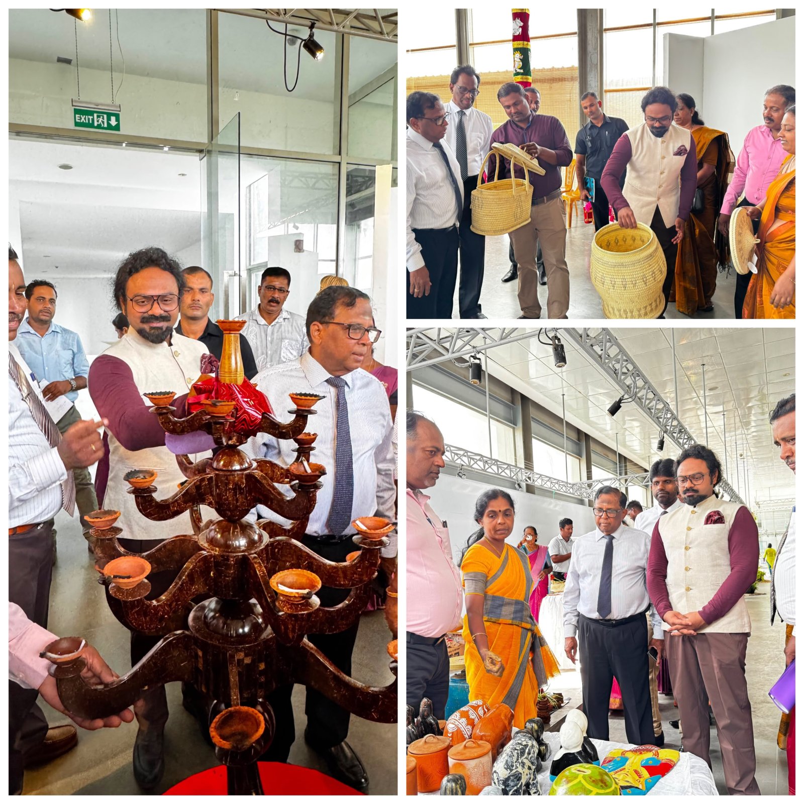 Consul General Shri Sai Murali S. attended the Handicrafts Exhibition and Craft Competition organized by the Northern Provincial Department of Industries, in association with CGI Jaffna, at JTCC