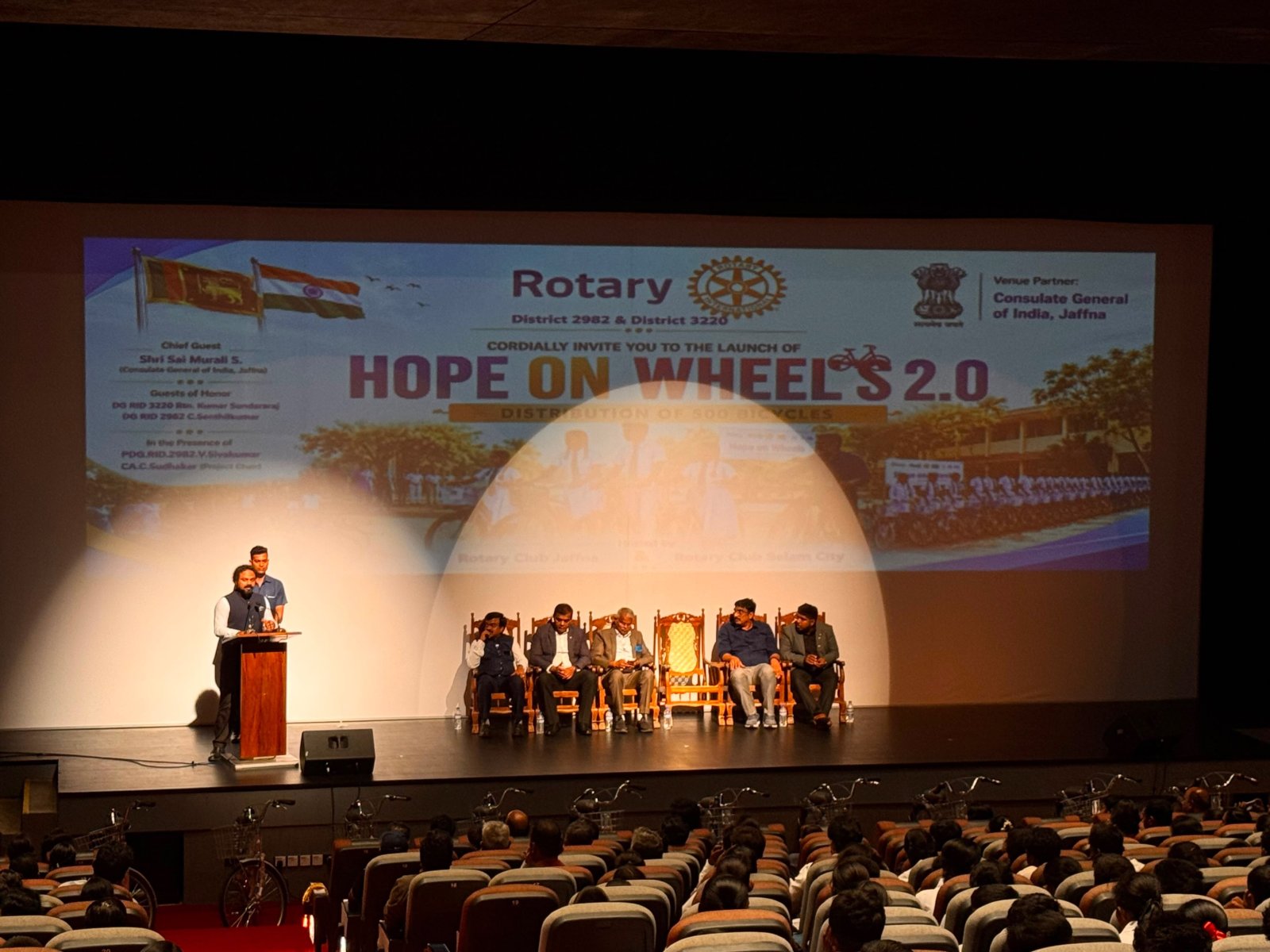 Launch of the 'Hope on Wheels 2.0' initiative by Rotary Club at JTCC .