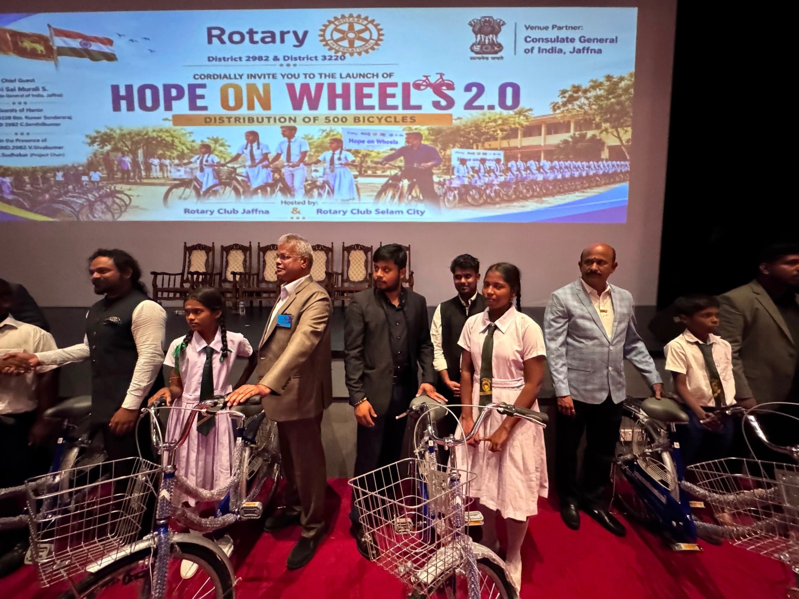 Launch of the 'Hope on Wheels 2.0' initiative by Rotary Club at JTCC .