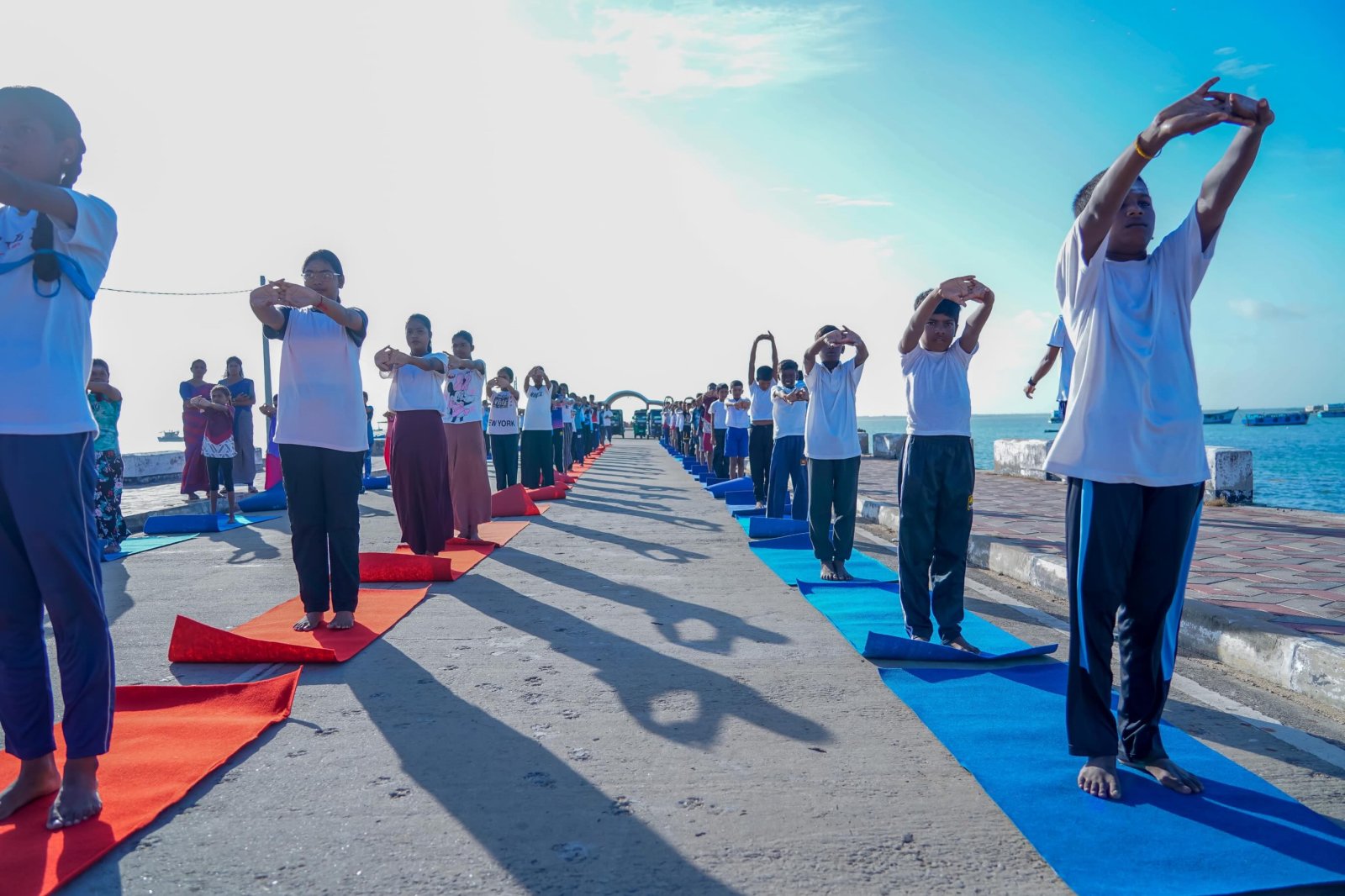 Yoga Session at Nagapooshani Amman Temple at Nainathivu