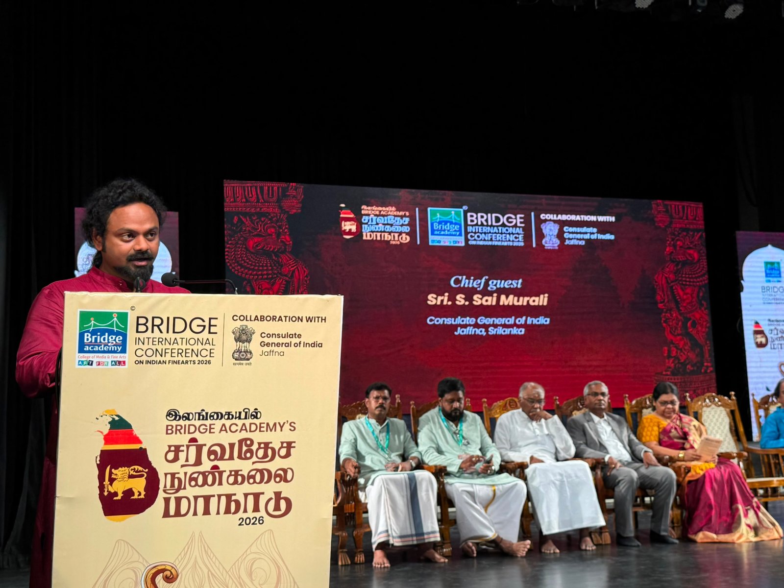 Consul General Shri Sai Murali S. attended the Kalai Sangamam organized by Bridge Academy, in association with CGI Jaffna, at JTCC