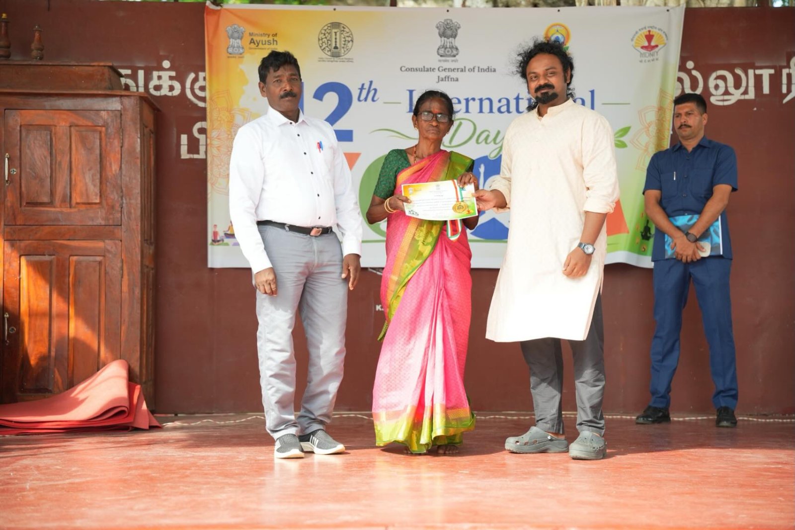 Yoga Session at Puthukkudiyiruppu Central College, Mullaithivu