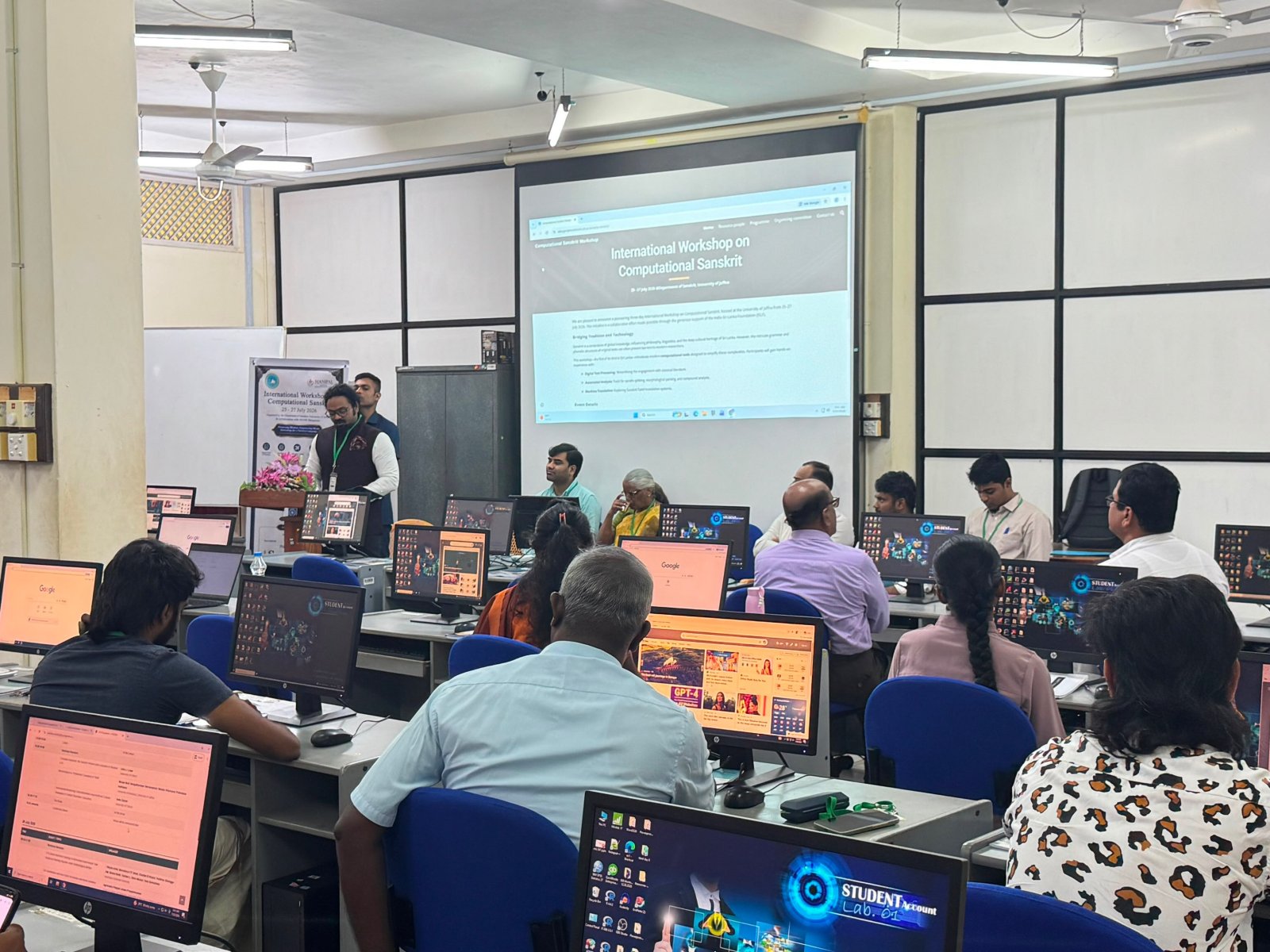 Consul General Shri Sai Murali S. inaugurated the 'International Workshop on Computational Sanskrit' at University of Jaffna .