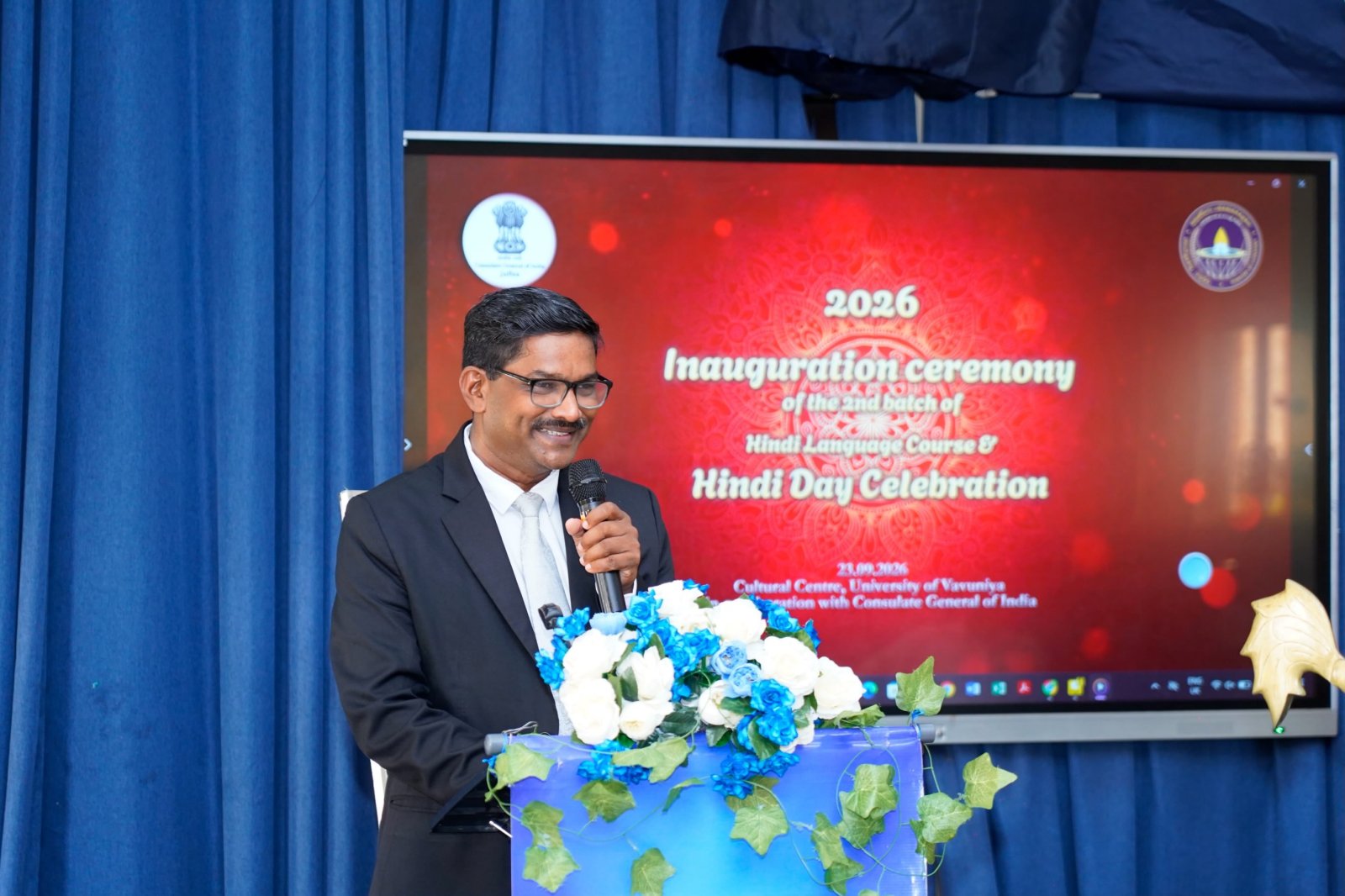 Hindi Diwas celebrations organized by CGI Jaffna at University of Vavuniya