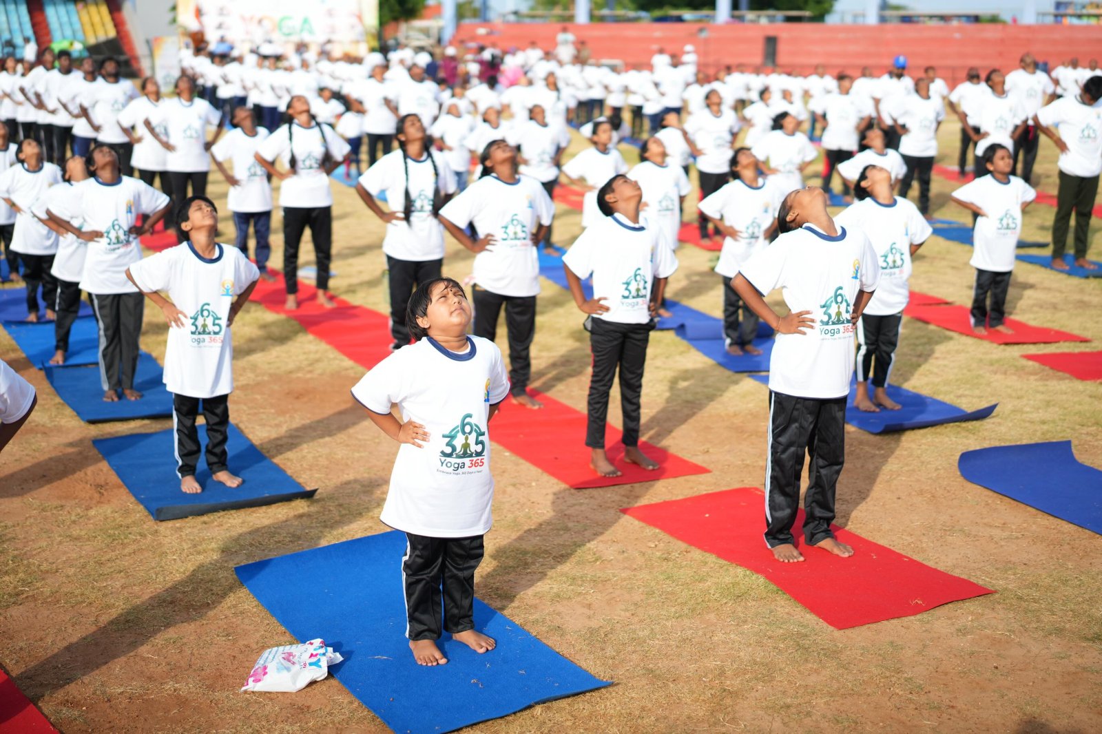 12th International Day of Yoga 2026 celebrations at Durayappah Stadium organized by CGI, Jaffna