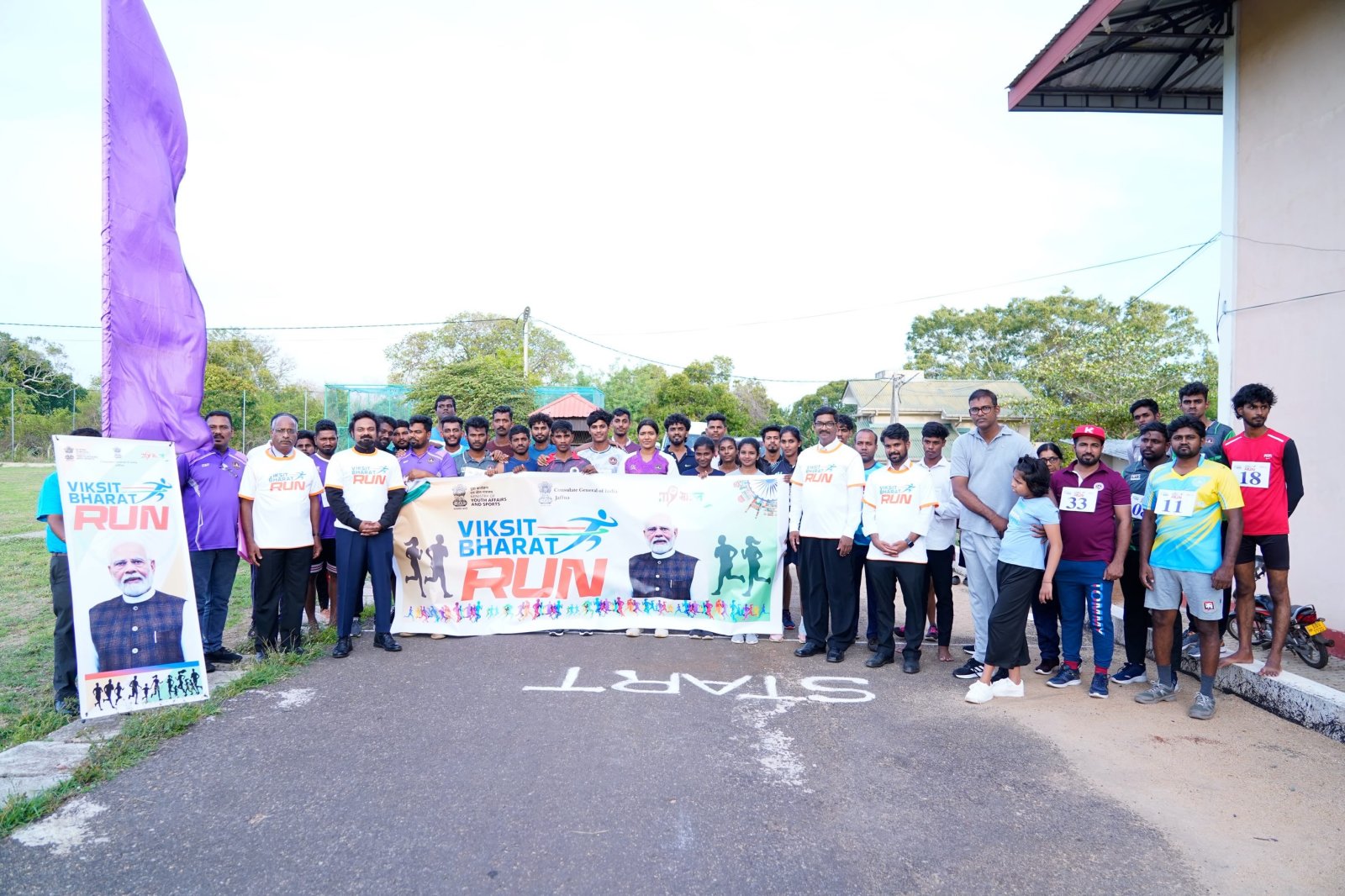 CGI Jaffna organized Viksit Bharat Run at University of Vavuniya