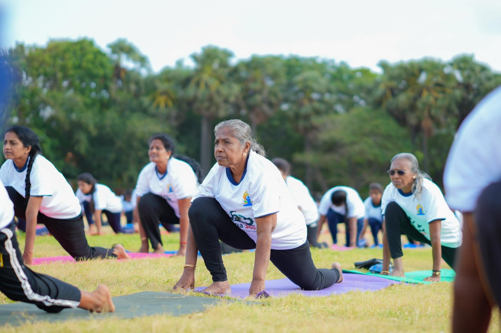 12th International Day of Yoga 2026 celebrations at Durayappah Stadium organized by CGI, Jaffna