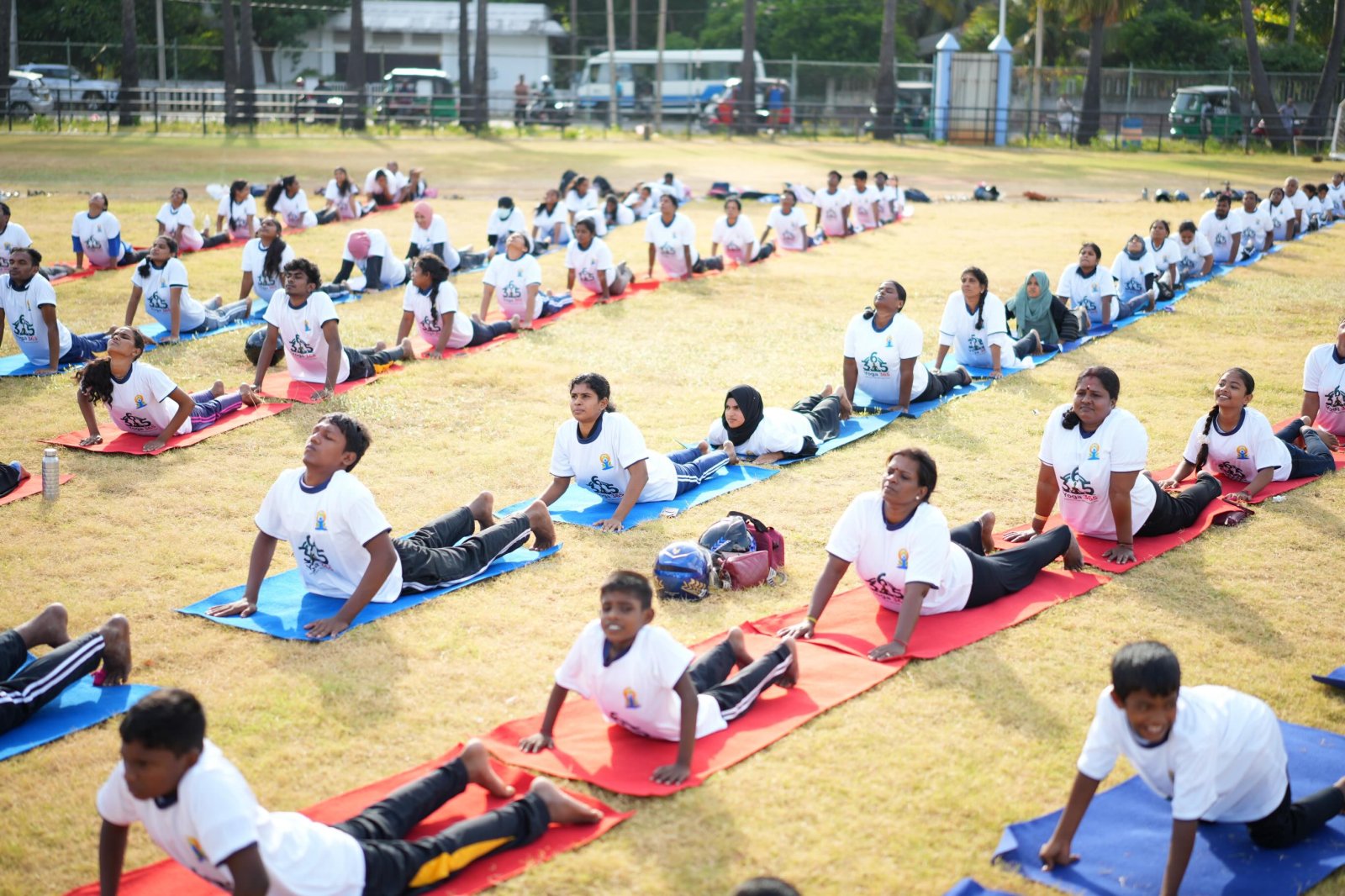 12th International Day of Yoga 2026 celebrations at Durayappah Stadium organized by CGI, Jaffna