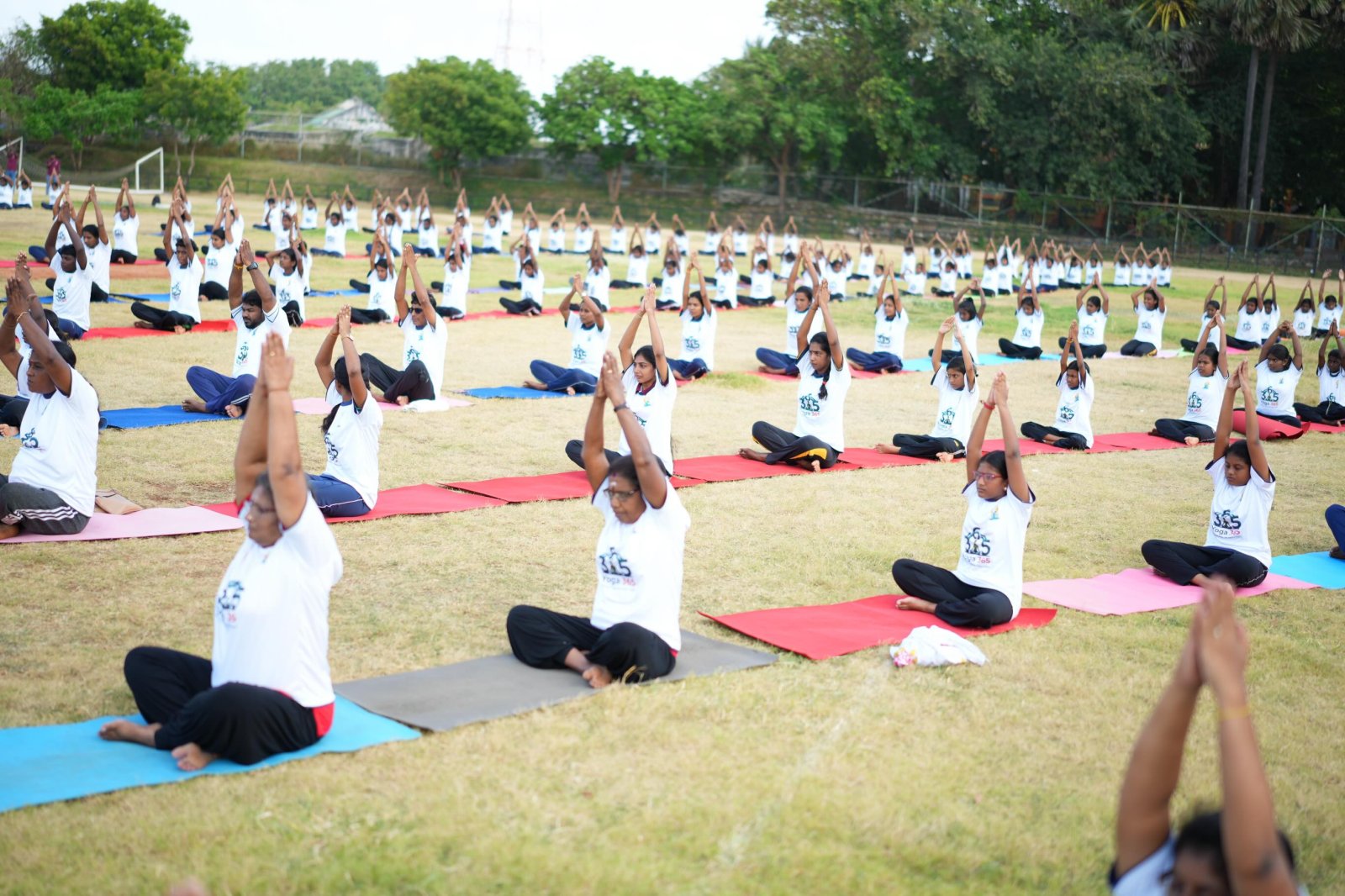 12th International Day of Yoga 2026 celebrations at Durayappah Stadium organized by CGI, Jaffna