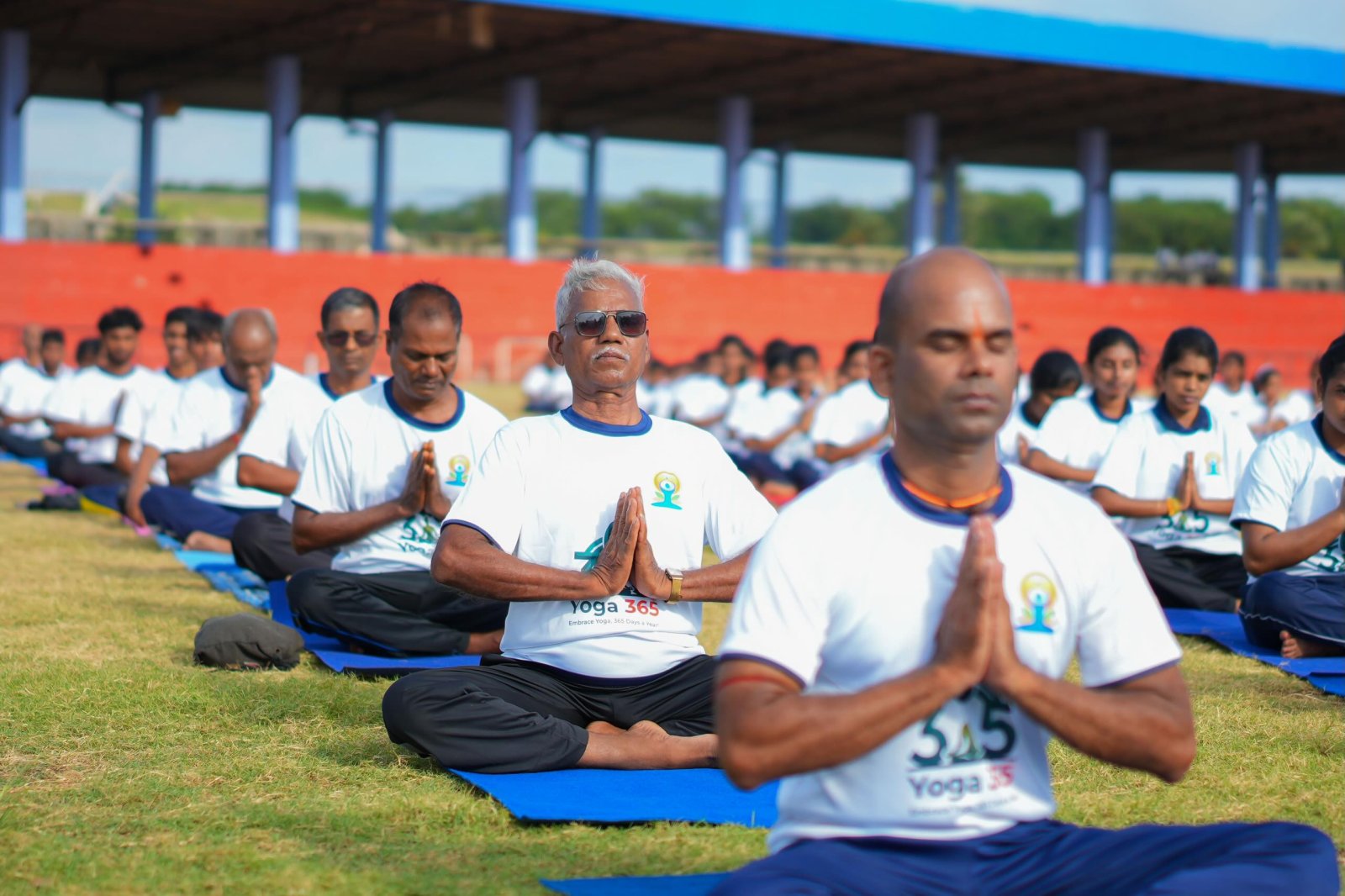 12th International Day of Yoga 2026 celebrations at Durayappah Stadium organized by CGI, Jaffna