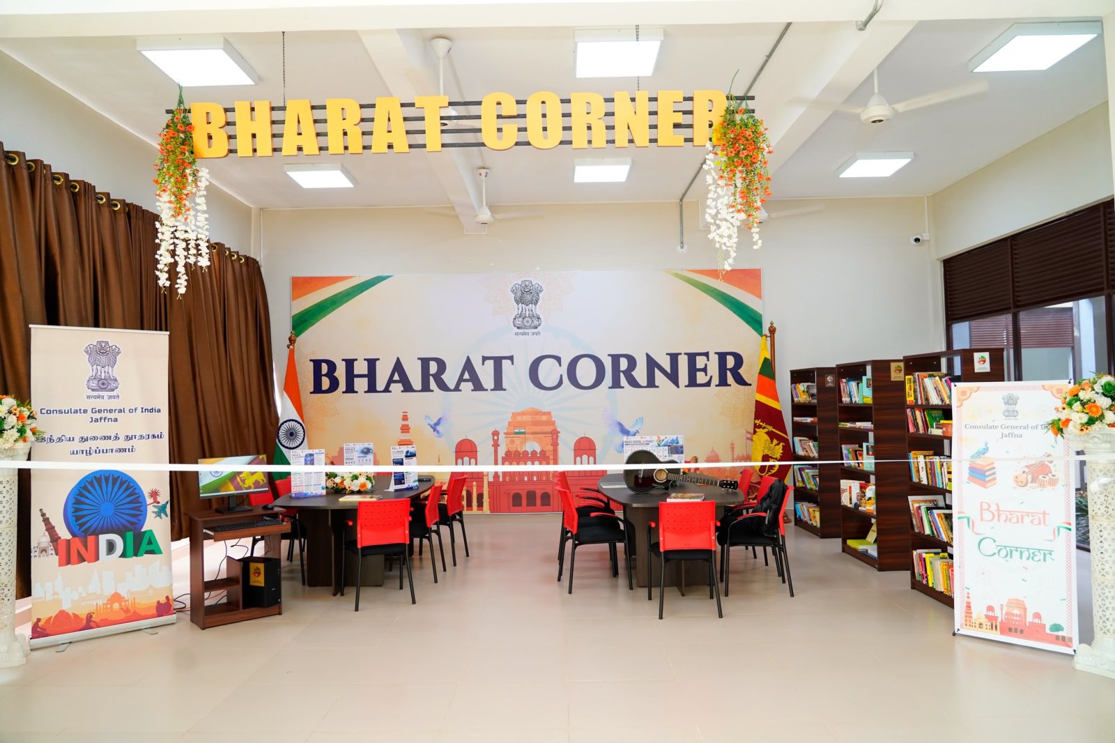 Inauguration of Bharat Corner by Consul General Shri Sai Murali S. at University of Vavuniya