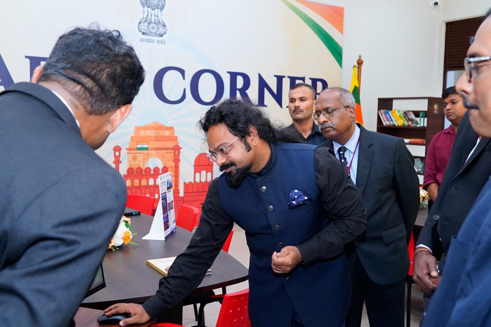 Inauguration of Bharat Corner by Consul General Shri Sai Murali S. at University of Vavuniya