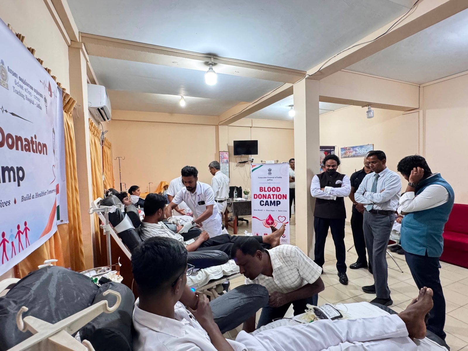 Blood Donation Drive organized by CGI Jaffna at Jaffna Teaching Hospital Blood Bank as part of Sewa Pakhwada 2026