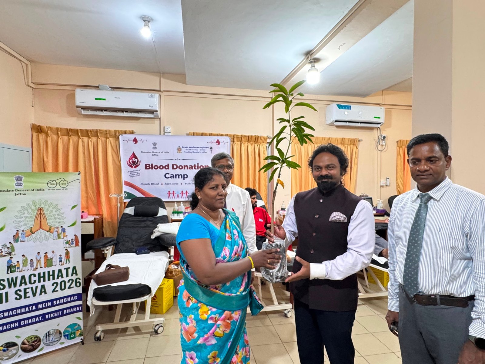 Blood Donation Drive organized by CGI Jaffna at Jaffna Teaching Hospital Blood Bank as part of Sewa Pakhwada 2026