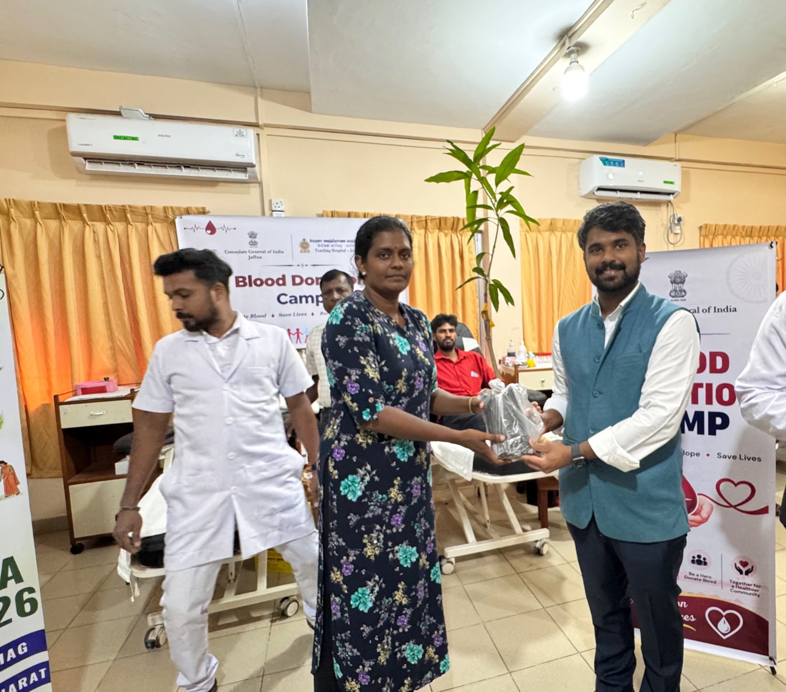 Blood Donation Drive organized by CGI Jaffna at Jaffna Teaching Hospital Blood Bank as part of Sewa Pakhwada 2026