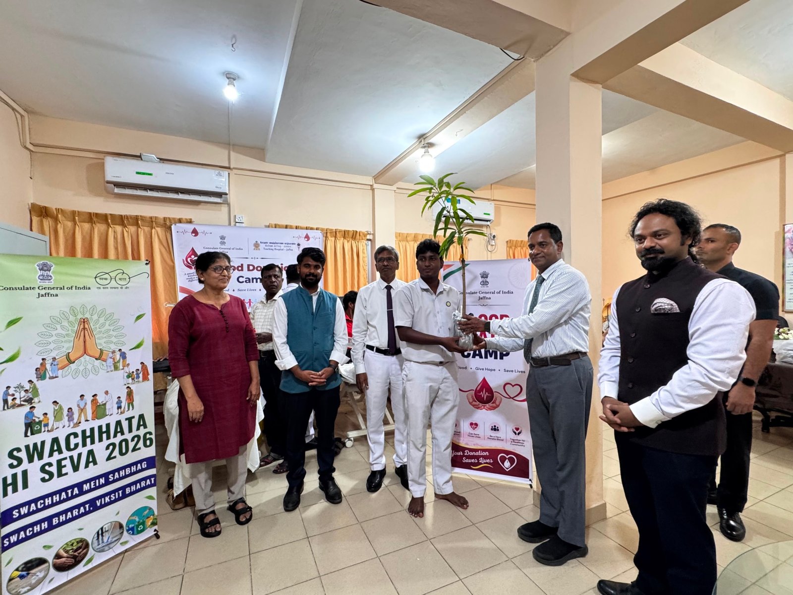 Blood Donation Drive organized by CGI Jaffna at Jaffna Teaching Hospital Blood Bank as part of Sewa Pakhwada 2026