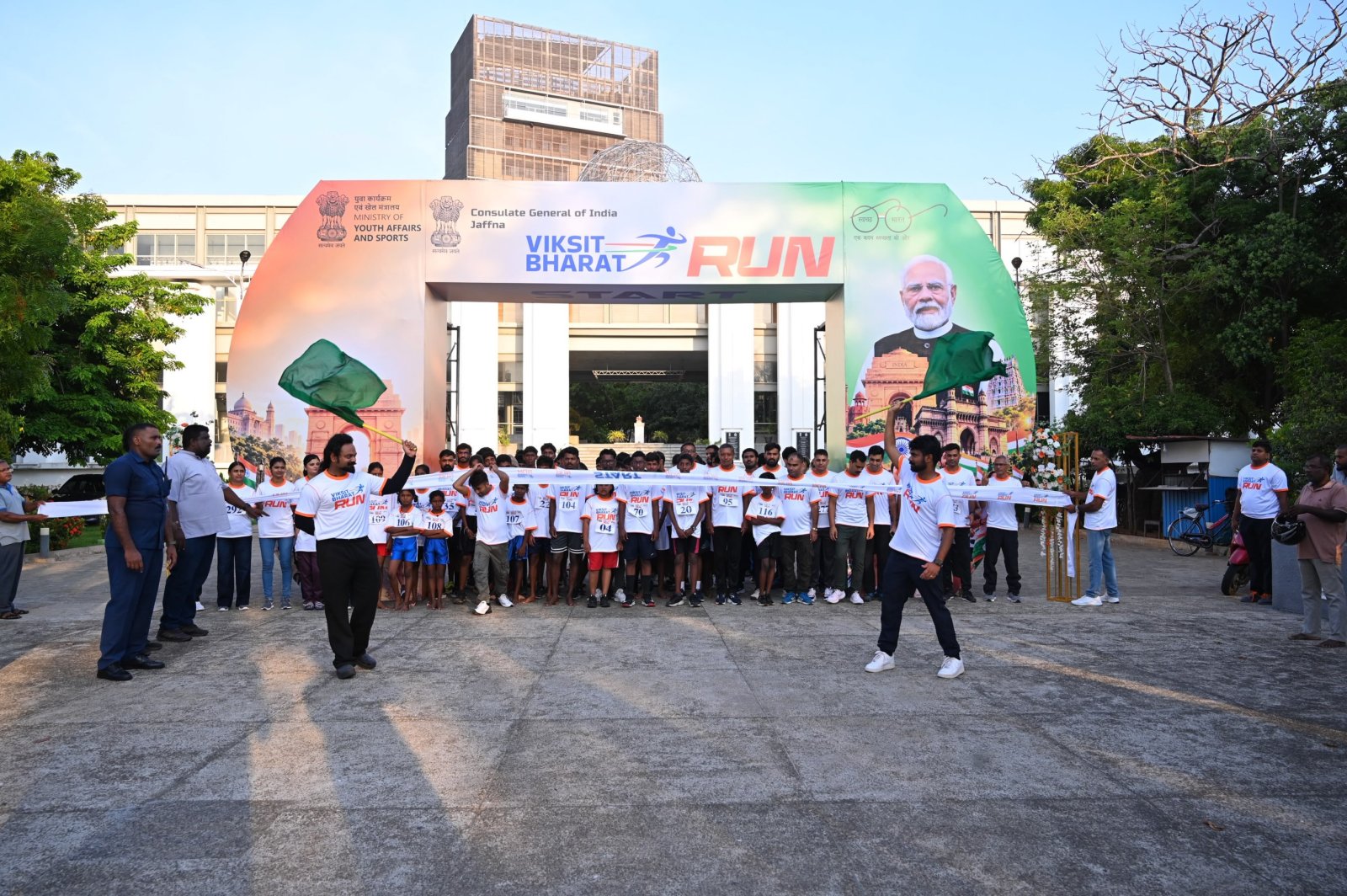 CGI Jaffna organized Viksit Bharat Run 2026 at Jaffna Thiruvalluvar Cultural Centre