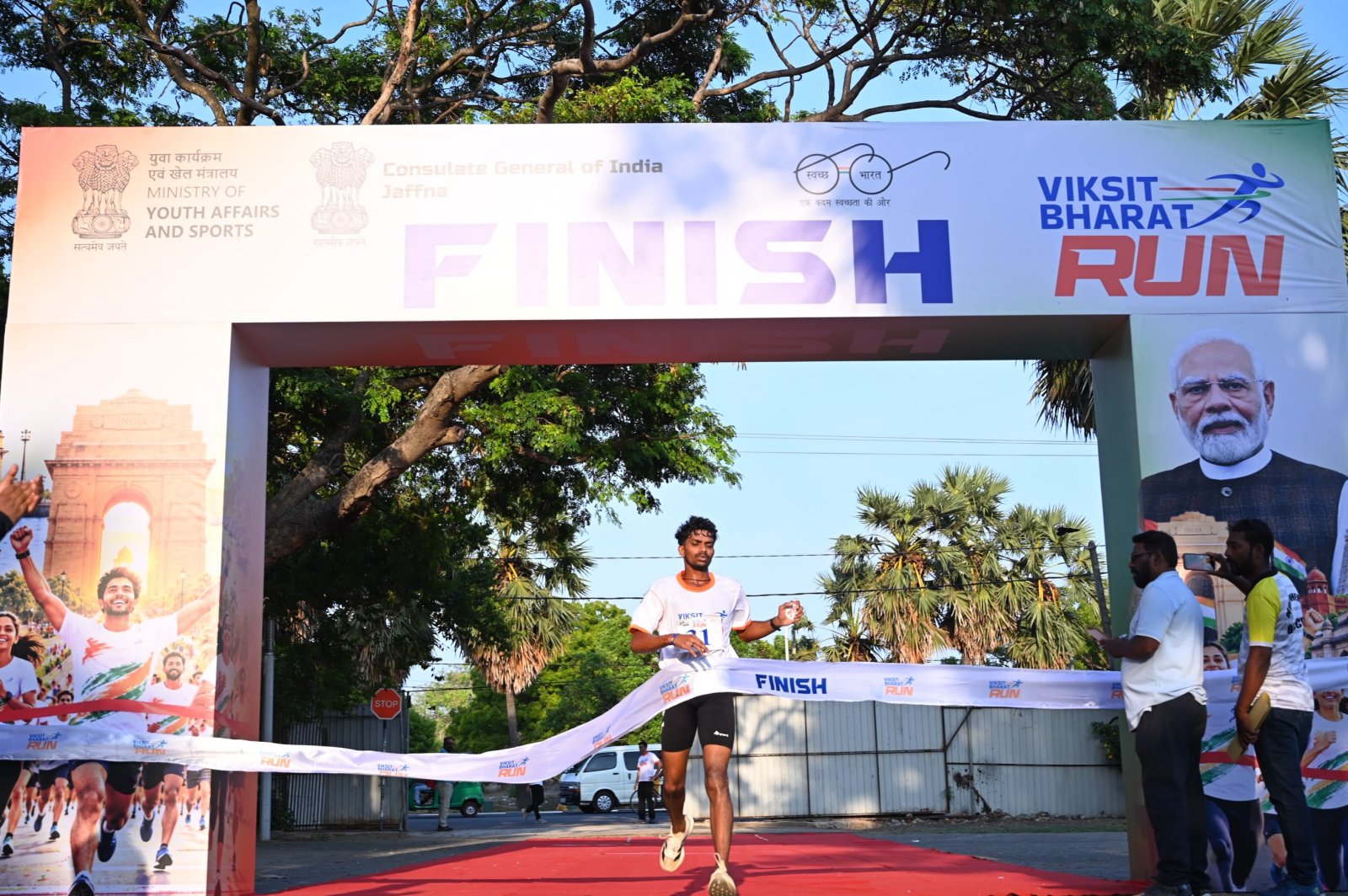 CGI Jaffna organized Viksit Bharat Run 2026 at Jaffna Thiruvalluvar Cultural Centre