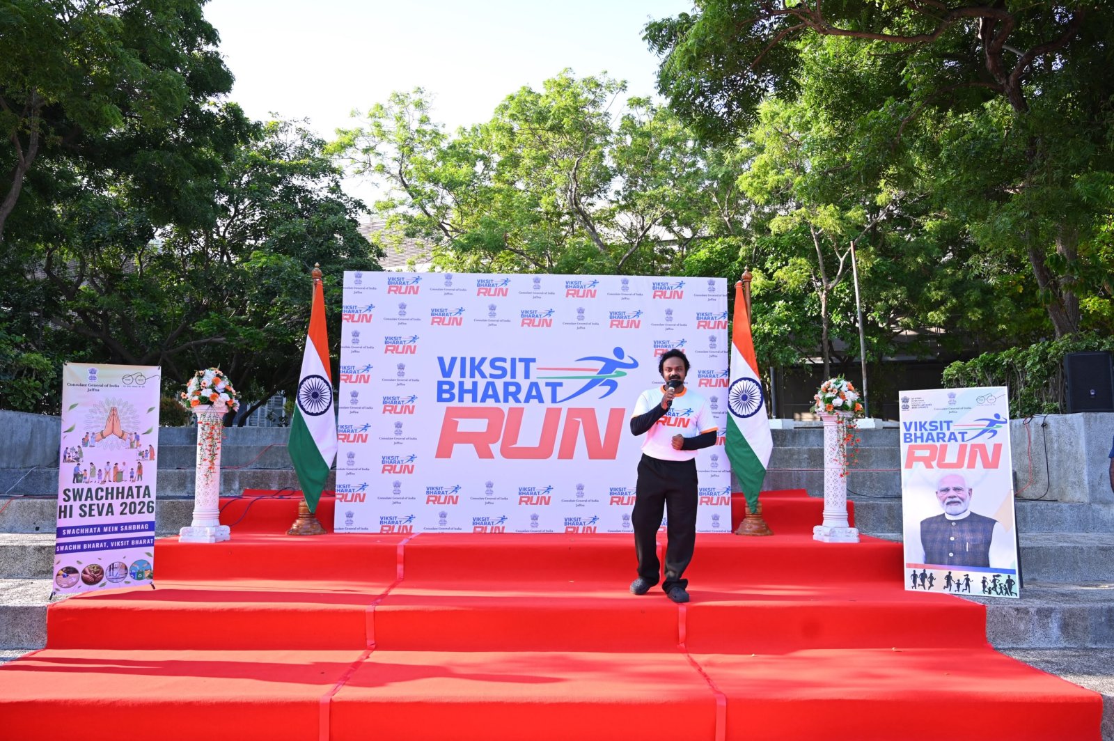 CGI Jaffna organized Viksit Bharat Run 2026 at Jaffna Thiruvalluvar Cultural Centre