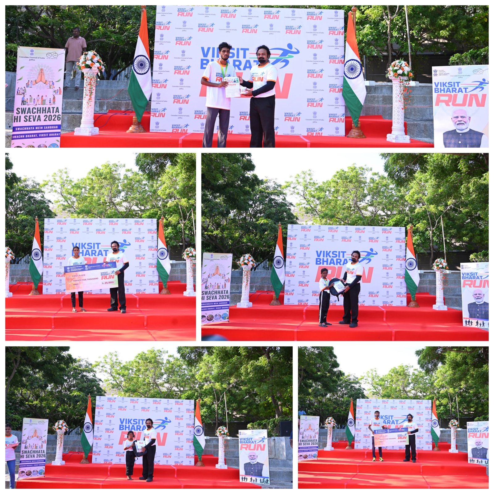CGI Jaffna organized Viksit Bharat Run 2026 at Jaffna Thiruvalluvar Cultural Centre
