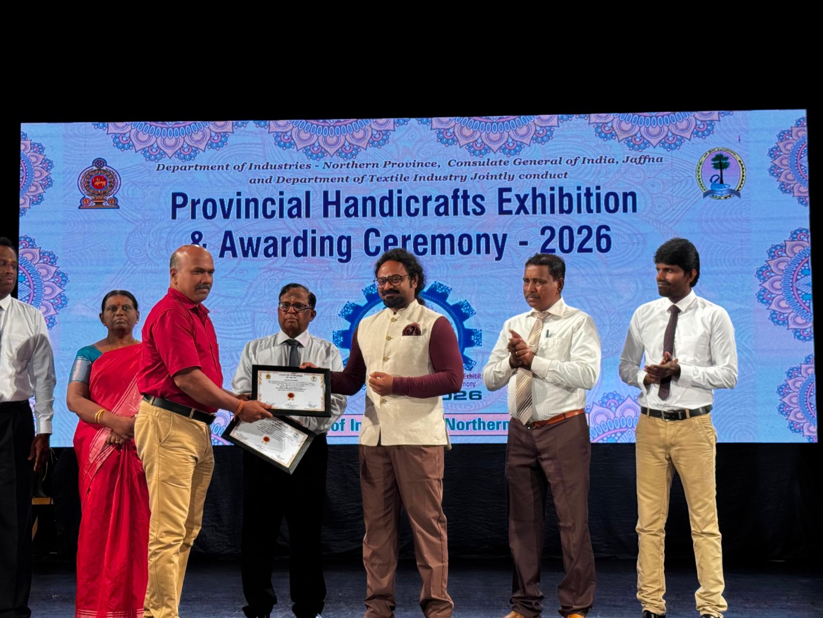 Consul General Shri Sai Murali S. attended the Handicrafts Exhibition and Craft Competition organized by the Northern Provincial Department of Industries, in association with CGI Jaffna, at JTCC