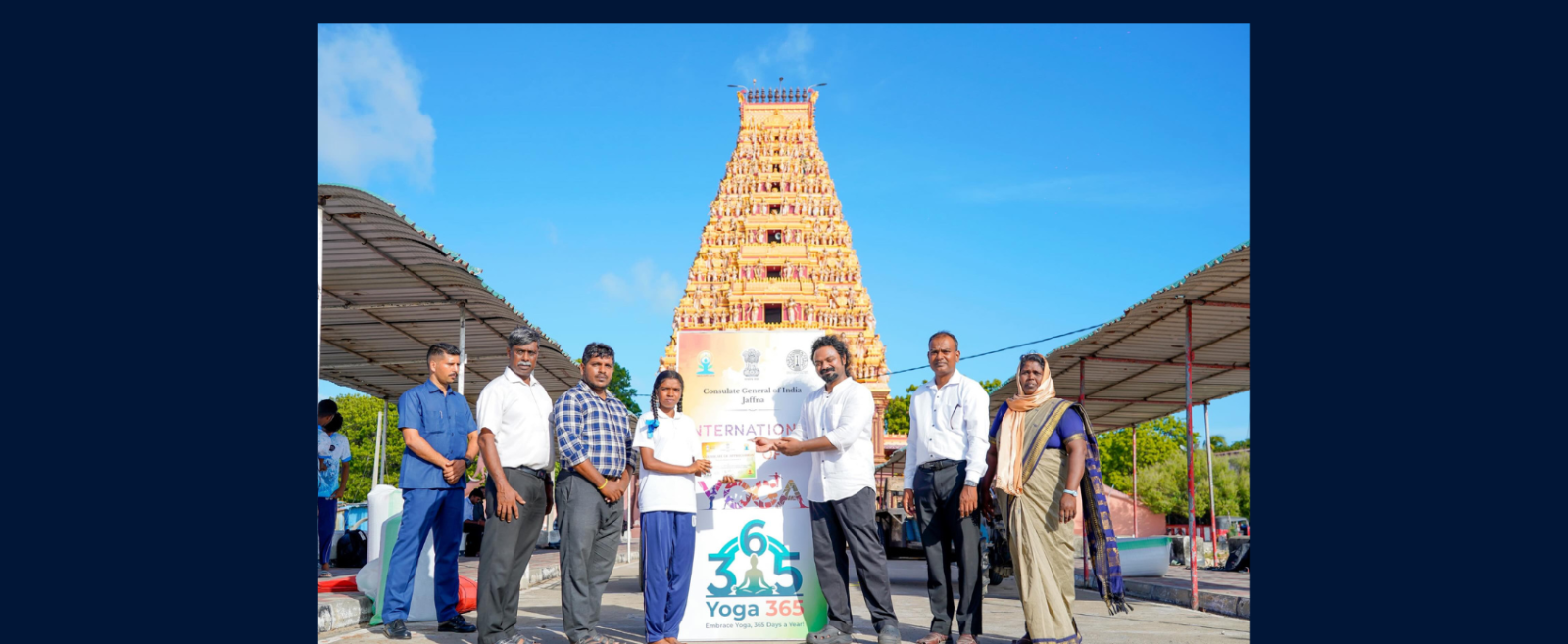 Yoga Session at Nagapooshani Amman Temple at Nainathivu
