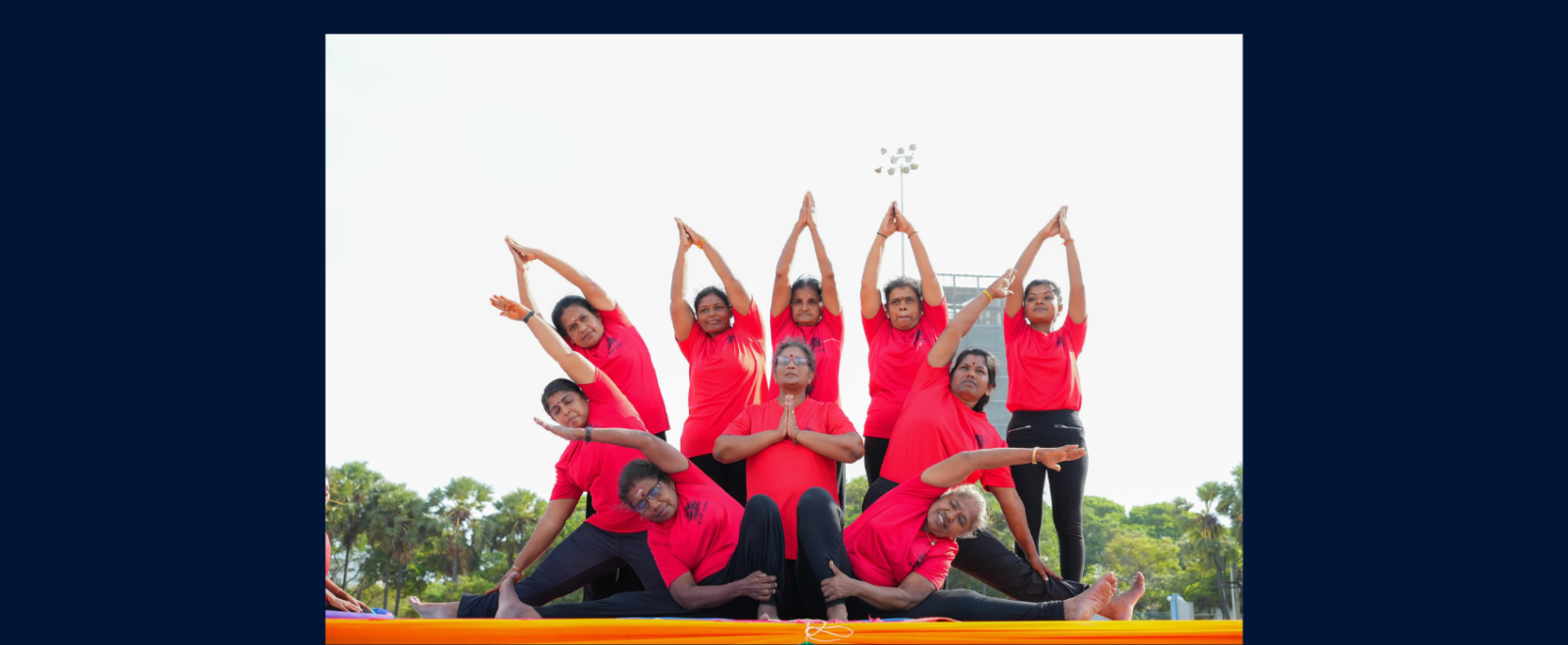 12th International Day of Yoga 2026 celebrations at Durayappah Stadium organized by CGI, Jaffna