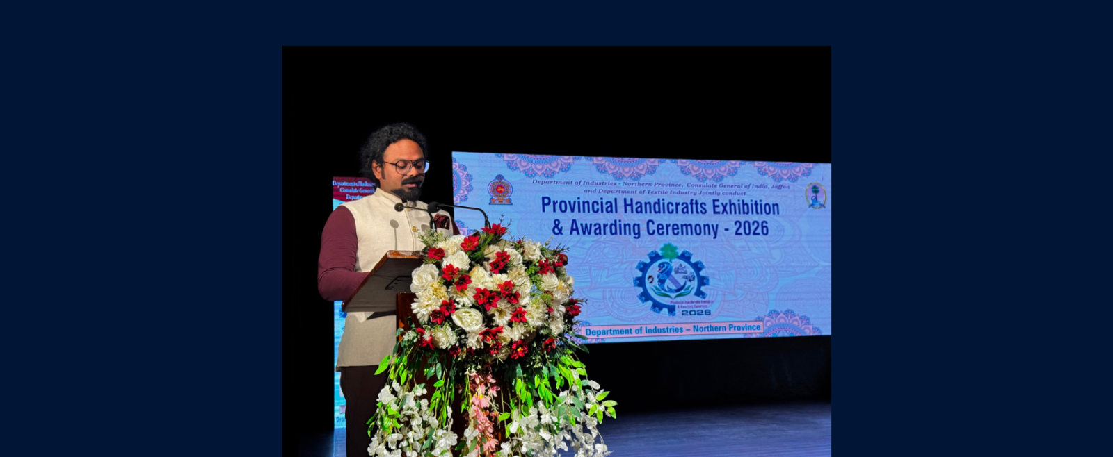 Consul General Shri Sai Murali S. attended the Handicrafts Exhibition and Craft Competition organized by the Northern Provincial Department of Industries, in association with CGI Jaffna, at JTCC