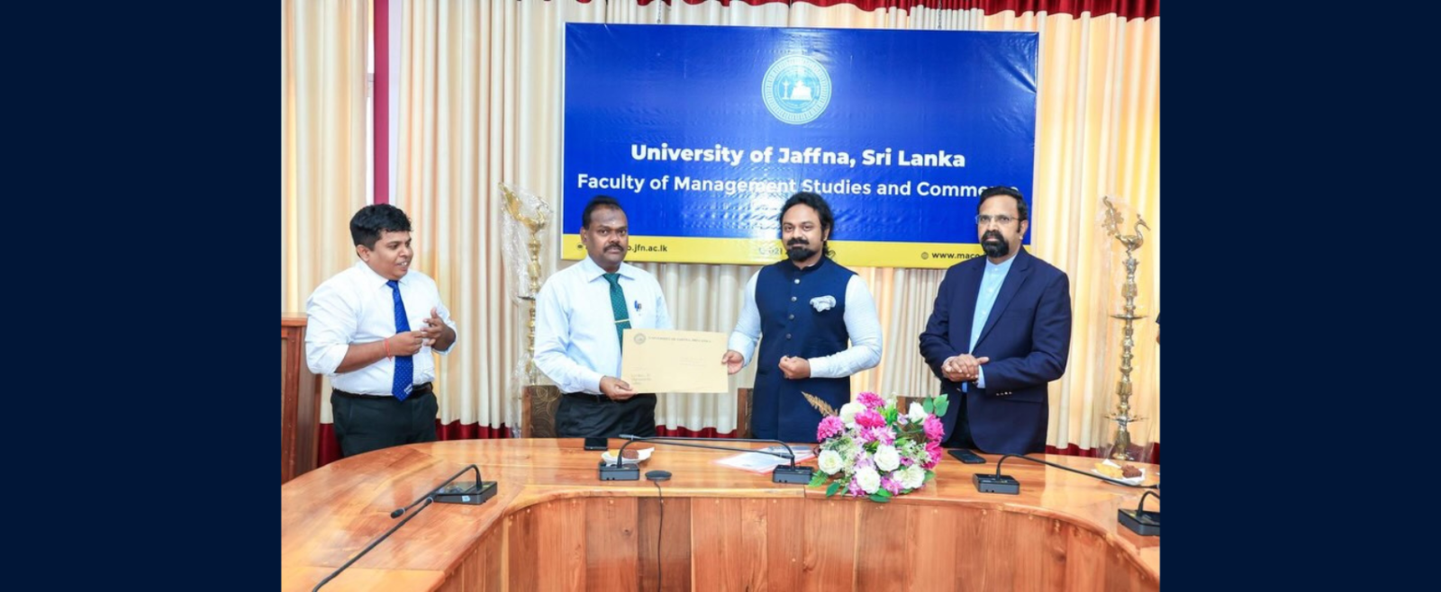 Consul General Shri Sai Murali S. visited the Faculty of Management Studies & Commerce, University of Jaffna and discussed opportunities to strengthen cooperation in education, research and capacity building through the grant from the India-Sri Lanka Foundation