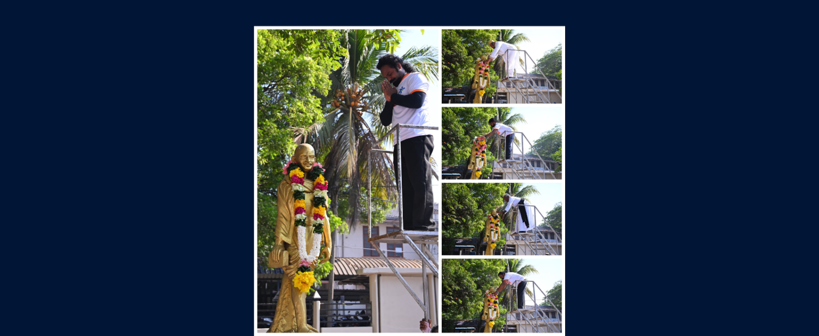 On the occasion of Gandhi Jayanti, Team CGI Jaffna paid floral tributes at Cargills Square and Ariyalai Gandhi Memorial, Jaffna to commemorate the 157th Birth Anniversary of Mahatma Gandhi
